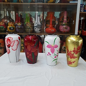 Mua Bình lu cao Sơn Mài Cao Cấp Thanh Bình Lê size 25x13 cm Cắm Hoa  Trang Trí Kệ  Bàn Làm Việc  Quà Tặng