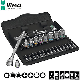 Bộ cần siết kim loại 1/4", 8100 sa 8 zyklop metal ratchet set, Wera 05004018001