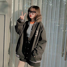 Áo khoác bomber nam nữ Unisex cao cấp 2 lớp dày dặn, áo khoác dù cardigan phao đẹp form rộng mặc đôi, couple K107