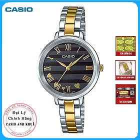 Đồng Hồ Nữ Casio LTP-E160SG-1ADF Dây Kim Loại Mạ Vàng