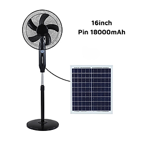 Mua Quạt Tích Điện Năng Lượng Mặt Trời 16inch  Thời Lượng Pin Đến 11 Tiếng  Quạt Sạc Điện Cây Đứng