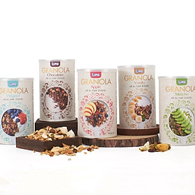 Combo 5 hũ Ngũ cốc dinh dưỡng Granola Lipo 300g (hết vị táo)