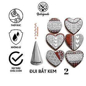 Mua Đui bắt kem số 2  Đuôi bắt kem  Đui viết chữ trang trí bánh bằng thép không gỉ đúc liền khối dày dặn  cứng cáp