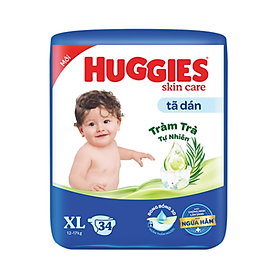 Tã dán Huggies Skincare Jumbo XL34