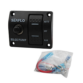 Bilge Pump Switch Panel Automatic/Off/Manual with built in fuse