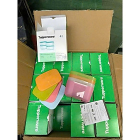 Set 4 Hộp Tupperware 700ml Màu Pastel – Hộp Bảo Quản Thực Phẩm Tủ Lạnh Có Nắp Kín, Hộp Nhựa Đựng Đồ Ăn An Toàn - HÀNG CHÍNH HÃNG MINIIN