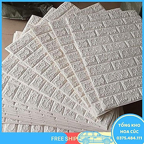 Mua Bộ 20 Tấm Xốp Dán Tường Giả Gạch Mầu Trắng Pt21 - Vận Chuyển Miễn Phí Toàn Quốc