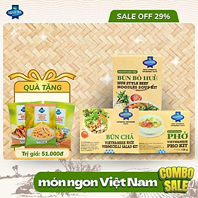 Combo Bún Bò Huế - Phở - Bún Chả Việt Nam nấu tại nhà