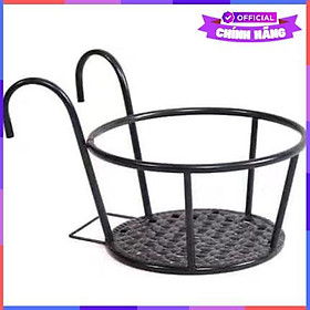 Mua Giỏ Treo Chậu Hoa Ban Công Vouller Hình Tròn Bằng Sắt Màu Đen Tiện Lợi - Hàng Chính Hãng