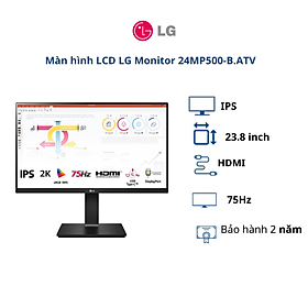 Mua Màn hình LCD LG 23.8 inch Monitor 24MP500-B.ATV (WFHD| IPS| 75Hz| HDMI)- BH chính hãng 24 tháng/ Hàng chính hãng