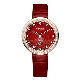 ĐỒNG HỒ TOPHILL TE065L.MR3737 Đồng hồ nữ Thụy Sĩ, kính sapphire, vỏ thép 316L