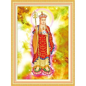 Mua tranh thêu chữ thập Phật địa tạng vương 63x86xm - chưa thêu