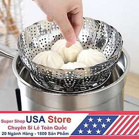 Mua Khay / Xửng / Vỉ CHÕ HẤP INOX XÒE CÁNH V1 Đa Năng 3 Chân Hấp Bánh  Bánh Bao  Đồ Ăn - Dụng Cụ Nhà Bếp