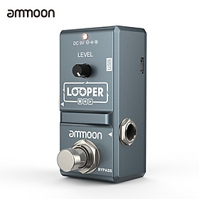 ammoon AP-09 Nano Loop Electric Guitar Effect Pedal Looper True Bypass Unlimited Overdubs 10 Minutes Recording with USB