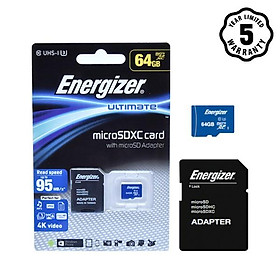 Thẻ nhớ Energizer UL Micro SDXC Card 64GB- Hàng chính hãng