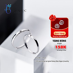 Nhẫn Cặp | Nhẫn Đôi Nam Nữ Freesize Mặt Trang Ôm Mặt Trời ND2516 (Có thể tùy chỉnh tùy ý theo cỡ tay)