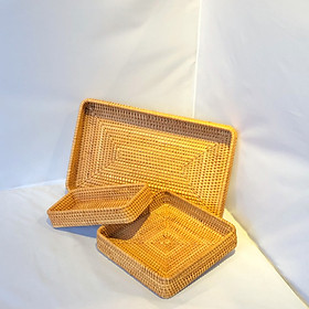 Mua Khay mây hình chữ nhật