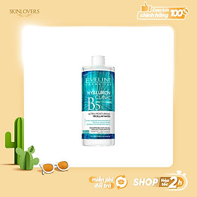 Nước tẩy trang Eveline Hyaluronic Clinic B5 ngăn ngừa mụn lão hóa và dưỡng ẩm da 500ml