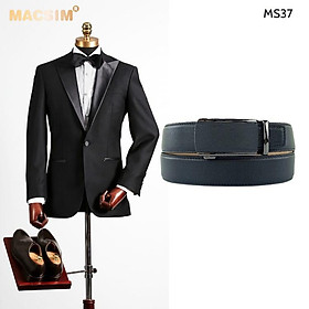 Thắt lưng nam da thật cao cấp nhãn hiệu Macsim MS37 - 105cm