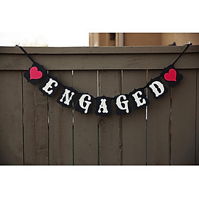 Hình ảnh ENGAGED Party Decoration Bunting Garland Banner