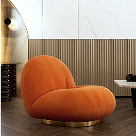 Mua Ghế Sofa Lười Nệm Vải Nhung Êm Ái Chân Mạ Vàng Cao Cấp - Ghế Thư Giãn Nghỉ Ngơi Đọc Sách Decor Phòng Ngủ Đẹp
