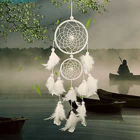Dream Catcher Lông Vũ Chuông Dây Đôi Treo Tường