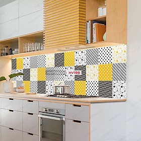 Mua Decal gạch bông trang trí dán bếp  dán tường - mã HV198