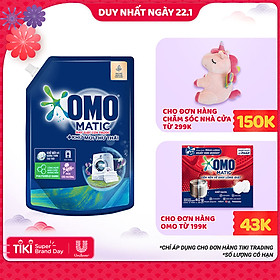 Túi Nước Giặt Omo Matic Cửa Trước Khử Mùi Thư Thái