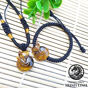 VÒNG CỬU VỸ HỒ LY VÀNG NÂU ĐẤT