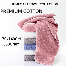 Khăn tắm lớn cotton cao cấp 70x140cm chuẩn khách sạn 5 sao thấm hút tốt, bông tự nhiên mềm mại Homemark Towel Collection