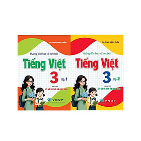 Sách - Combo Hướng Dẫn Học Và Làm Bài Tiếng Việt 3 - Tập 1 + 2 (Kết Nối Tri Thức Với Cuộc Sống) - HA