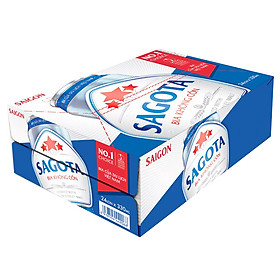 Thùng 24 Lon Bia Sagota Bia Không Cồn (330ml x 24)