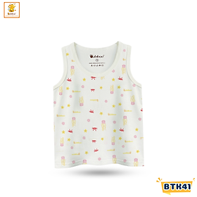 Áo ba lỗ bé trai Babiboo áo ba lỗ sơ sinh cho bé trai, bé gái chất Viscose mềm mịn mát - BTK41 - Thỏ đa sắc - 8-10kg