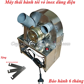 Máy thái hành tỏi điện inox - Bảo hành 6 tháng