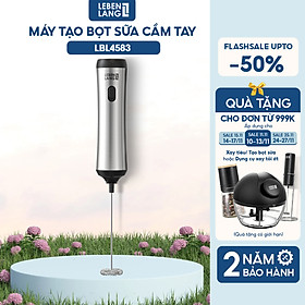 Máy đánh bọt cafe cầm tay Lebenlang LBL4583, sạc điện nhỏ gọn tiện lợi, công suất 10W,bảo hành 2 năm - hàng chính hãng