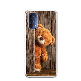 Ốp lưng điện thoại OPPO RENO4 - Silicon dẻo - 0136 TEDDY - Hàng Chính Hãng