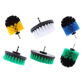 6pcs Scrub Brush Drill Attachment All Purpose Power Scrubber Cleaning Brush