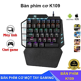 Mua Bàn phím cơ một tay Promax New League K109 chơi Liên quân  PUBG  Free Fire trên điện thoại - Hàng nhập khẩu