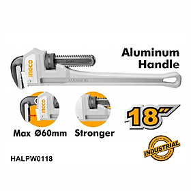 Mua Mỏ lết mở ống  chuyên dùng tay  nhôm (18  )  ingco HALPW0118