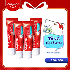 Bộ 4 Kem đánh răng Colgate Plus Shine làm trắng răng & sáng răng 100g