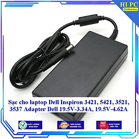 Sạc cho laptop Dell Inspiron 3421 5421 3521 3537 Adapter Dell 19.5V-3.34A 19.5V-4.62A - Kèm Dây nguồn - Hàng Nhập Khẩu