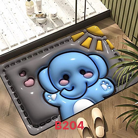 Thảm Lau chân,thảm chùi chân DULCETT 3d chống trơn trượt, thảm bếp, thảm siêu thấm nhà tắm, nhà bếp. Thảm Chân 40x60cm