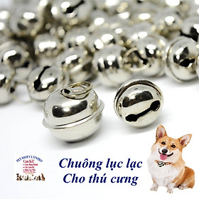 Chuông trắng lục lạc cho Chó Mèo Thú Cưng cao cấp, bền đẹp, sang trọng, dễ thương - Size Trung 1.5cm