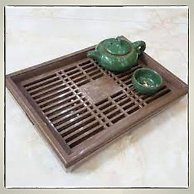 Khay Trà Đựng Ấm Chén Việt Nhật Cao Cấp Giả Gỗ