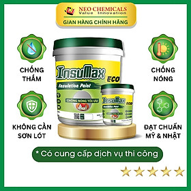 Mua InsuMax Eco - Combo 2 thùng sơn chống thấm  chống nóng dung tích 17L - 5L  sơn chống nóng chống thấm tường nhà cao cấp