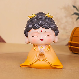 Mua Tượng Phật A di Da Ban Phước Đế Gỗ Hoa Sen Trang Trí_ Hàng chính hãng