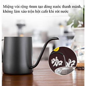 Mua Ấm pha trà  cà phê Inox 304 cổ ngỗng 350ML cao cấp