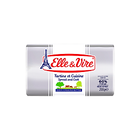 Bơ lạt Elle&Vire 200g 60% béo