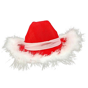 Red Cowgirl Hat Wide Brim Western Supply Princess for Christmas Party Women