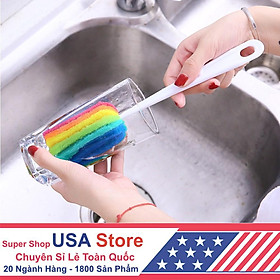 Mua Cây Rửa Cốc Ly SIÊU RẺ BỀN Chọn Loại - Dụng Cụ Cọ Bọt Biển Rửa Vệ Sinh Bình Sữa